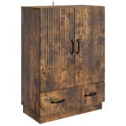 vidaXL Sideboard med låda Rökt ek 66 x 34,5 x 92 cm Konstruerat trä