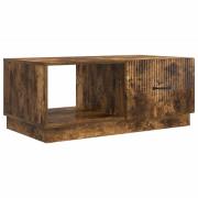 vidaXL Kaffeebord Rökt ek 90 x 50 x 37 cm Konstruerat trä