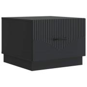 vidaXL Kaffeebord med låda Svart 49 x 50 x 37 cm Konstruerat trä