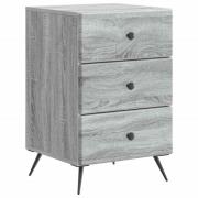 vidaXL Nattduksbord Grå sonoma-ek 43 x 41 x 66,5 cm Konstruerat trä