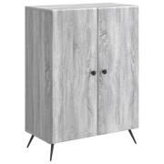 vidaXL Sideboard Grå sonoma-ek 66 x 34,5 x 90 cm Konstruerat trä
