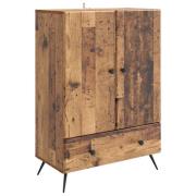 vidaXL Sideboard Gammalt trä 66 x 34,5 x 95 cm Konstruerat trä