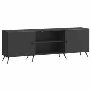 vidaXL TV-skåp Svart 150 x 31 x 50 cm Konstruerat trä