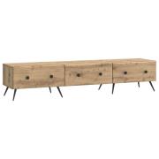 vidaXL TV-skåp med låda Artisan-ek 147 x 34,5 x 30 cm Konstruerat trä