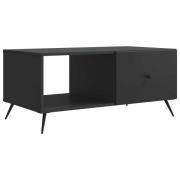 vidaXL Kaffeebord Svart 90 x 50 x 40 cm Konstruerat trä