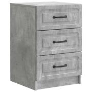 vidaXL Nattduksbord Betonggrå 43 x 41 x 63,5 cm Konstruerat trä