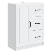 vidaXL Sideboard med låda Vit 66 x 34,5 x 87 cm Konstruerat trä
