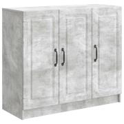 vidaXL Sideboard Betonggrå 89 x 34,5 x 77 cm Konstruerat trä