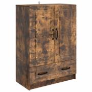 vidaXL Sideboard med låda Rökt ek 66 x 34,5 x 92 cm Konstruerat trä