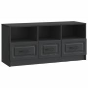 vidaXL TV-skåp med låda Svart 102 x 34,5 x 47 cm Konstruerat trä