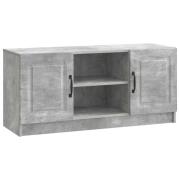 vidaXL TV-skåp Betonggrå 102 x 34,5 x 47 cm Konstruerat trä