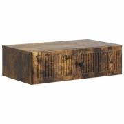 vidaXL Väggmonterad sidobord Rökt ek 59 x 34,5 x 17 cm Konstruerat trä