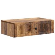 vidaXL Väggmonterad sidobord Gammalt trä 59 x 34,5 x 17 cm