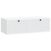 vidaXL Väggmonterad TV-bänk Vit 98 x 41 x 30 cm Konstruerat trä