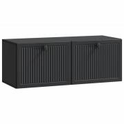 vidaXL Väggmonterad TV-bänk Svart 78,5 x 31 x 30 cm Konstruerat trä