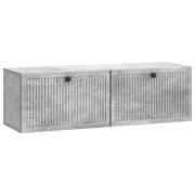 vidaXL Väggmonterad TV-bänk Betonggrå 98 x 31 x 30 cm Konstruerat trä