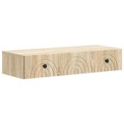 vidaXL Väggmonterad sidobord Sonoma-ek 87,5 x 34,5 x 17 cm