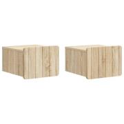 vidaXL Väggmonterat Sängbord 2 pcs Sonoma-ek 33 x 34,5 x 24 cm