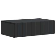 vidaXL Väggmonterad sidobord Svart 59 x 34,5 x 17 cm Konstruerat trä
