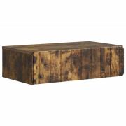vidaXL Väggmonterad sidobord Rökt ek 59 x 34,5 x 17 cm Konstruerat trä