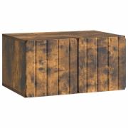 vidaXL Väggmonterad TV-bänk Rökt ek 59,5 x 41 x 30 cm Konstruerat trä