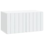 vidaXL Väggmonterad TV-bänk Vit 59,5 x 31 x 30 cm Konstruerat trä