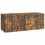vidaXL Väggmonterad TV-bänk Rökt ek 78,5 x 31 x 30 cm Konstruerat trä