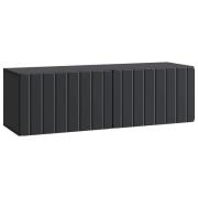 vidaXL Väggmonterad TV-bänk Svart 98 x 31 x 30 cm Konstruerat trä