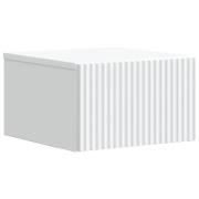 vidaXL Väggmonterat Sängbord Vit 33 x 34,5 x 20 cm Konstruerat trä
