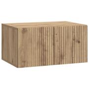 vidaXL Väggmonterad TV-bänk Väggmonterad Artisan-ek 59,5 x 41 x 30 cm