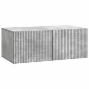 vidaXL Väggmonterad TV-bänk Väggmonterad Betonggrå 78,5 x 41 x 30 cm