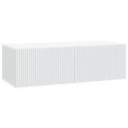 vidaXL Väggmonterad TV-bänk Vit 98 x 41 x 30 cm Konstruerat trä