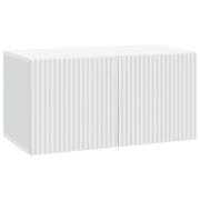 vidaXL Väggmonterad TV-bänk Vit 59,5 x 31 x 30 cm Konstruerat trä