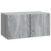 vidaXL Väggmonterad TV-bänk Grå sonoma-ek 59,5 x 31 x 30 cm