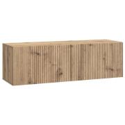vidaXL Väggmonterad TV-bänk Artisan-ek 98 x 31 x 30 cm Konstruerat trä