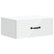 vidaXL Väggmonterat Sängbord Vit 49 x 34,5 x 20 cm Konstruerat trä
