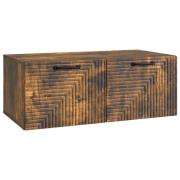 vidaXL Väggmonterad TV-bänk Rökt ek 78,5 x 41 x 30 cm Konstruerat trä