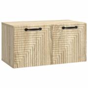 vidaXL Väggmonterad TV-bänk Väggmonterad Sonoma-ek 59,5 x 31 x 30 cm