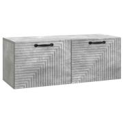 vidaXL Väggmonterad TV-bänk Väggmonterad Betonggrå 78,5 x 31 x 30 cm
