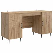 vidaXL Skrivbord Artisan-ek 142,5 x 50 x 75 cm Konstruerat trä