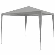 vidaXL Partytält Ljusgrå 300 x 300 x 255 cm PE och stål