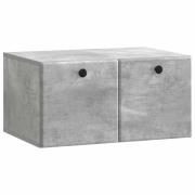 vidaXL Väggmonterad TV-bänk 59,5 x 41 x 30 cm Betonggrå