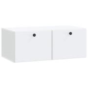 vidaXL Väggmonterad TV-bänk Vit 78,5 x 41 x 30 cm Konstruerat trä