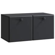 vidaXL Väggmonterad TV-bänk 59,5 x 31 x 30 cm Svart Konstruerat trä