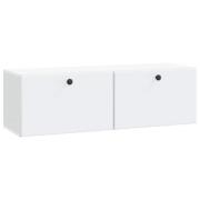 vidaXL Väggmonterad TV-bänk Vit 98 x 31 x 30 cm Konstruerat trä