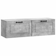 vidaXL Väggmonterad TV-bänk Betonggrå 98 x 31 x 30 cm Konstruerat trä