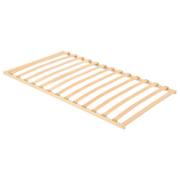 vidaXL Ribbad sängbotten Brun 120 x 190 cm Massivt bokträ