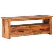 vidaXL Tv-bänk 118x30x40 cm massivt trä