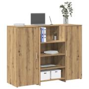 vidaXL Receptionsdisk artisan ek 135x50x103,5 cm konstruerat trä