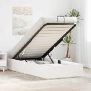 vidaXL Bäddsoffa med förvaring Vit 75 x 190 cm Massivt furu